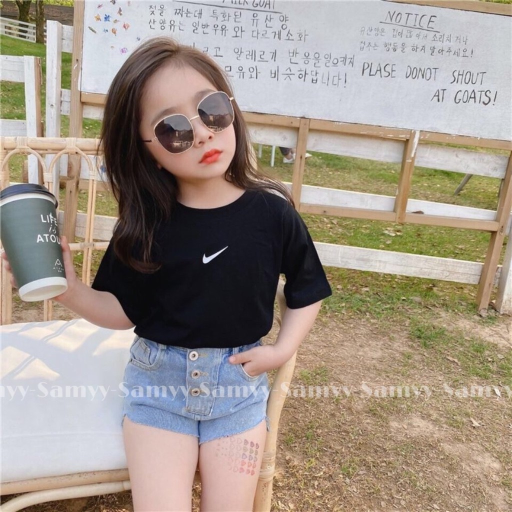 Áo thun tay lỡ NI_KE cho bé &amp; Gia đình , áo thun nam nữ unisex ,Samy_vn