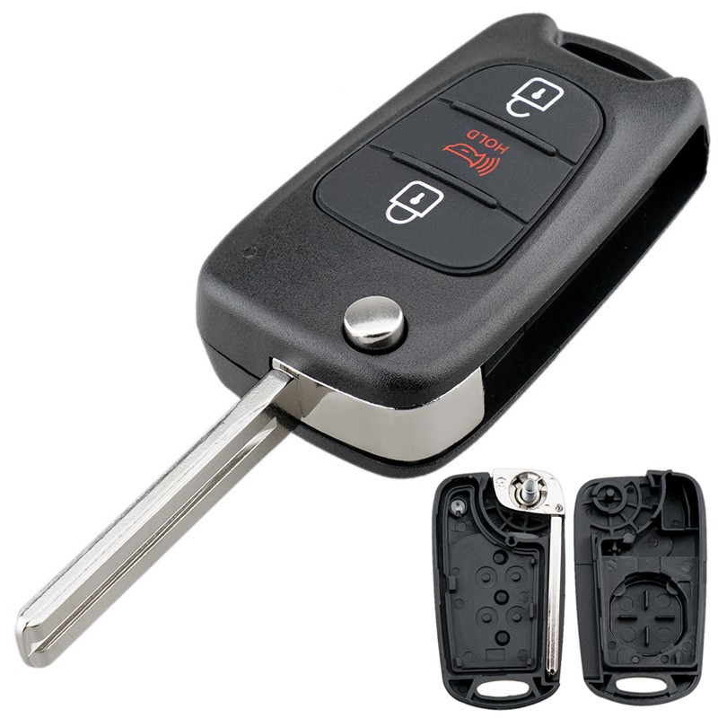 Vỏ Chìa Khóa Điều Khiển Từ Xa, 3 Nút Bấm Cho Hyundai I30 / Ix35 / Kia K2 / K5
