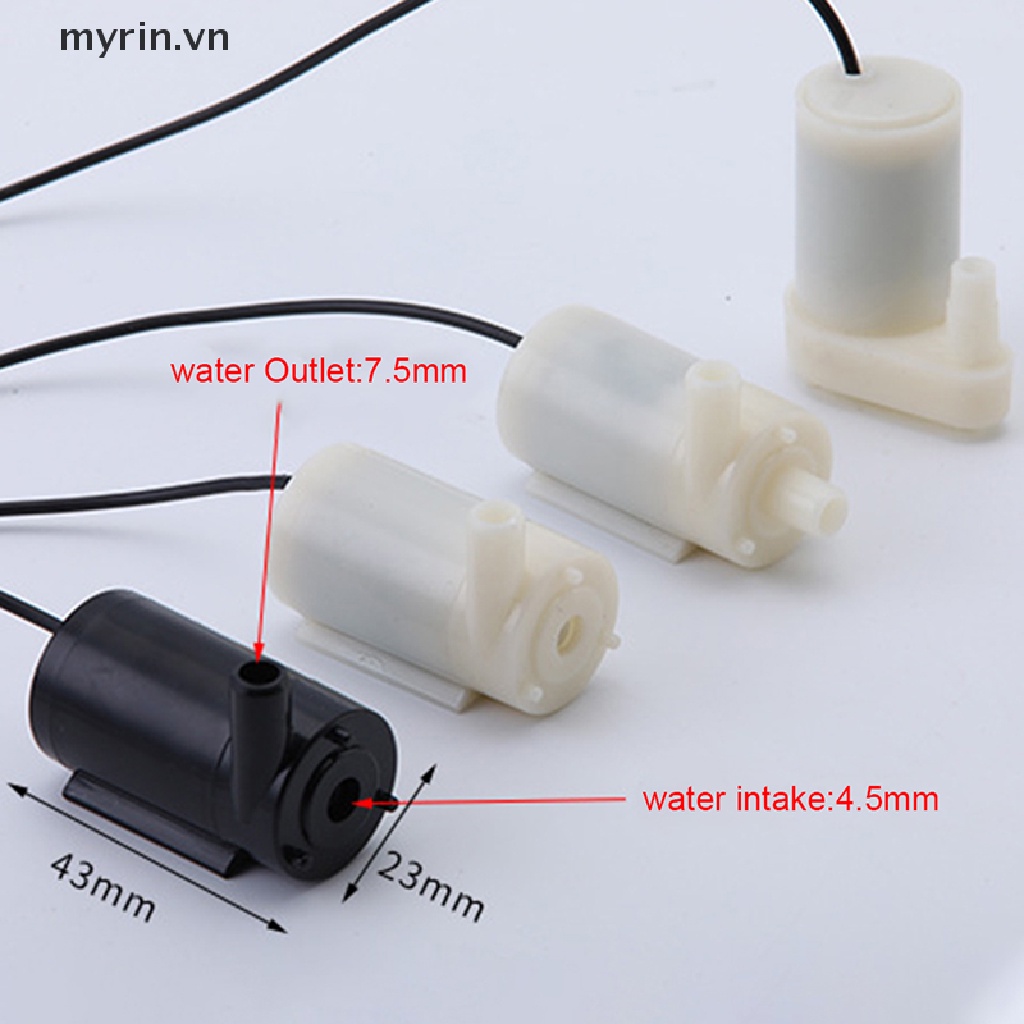 Máy Bơm Chìm Mini DC 5V Không Chổi Than Tiếng Ồn Thấp Cổng Cắm USB