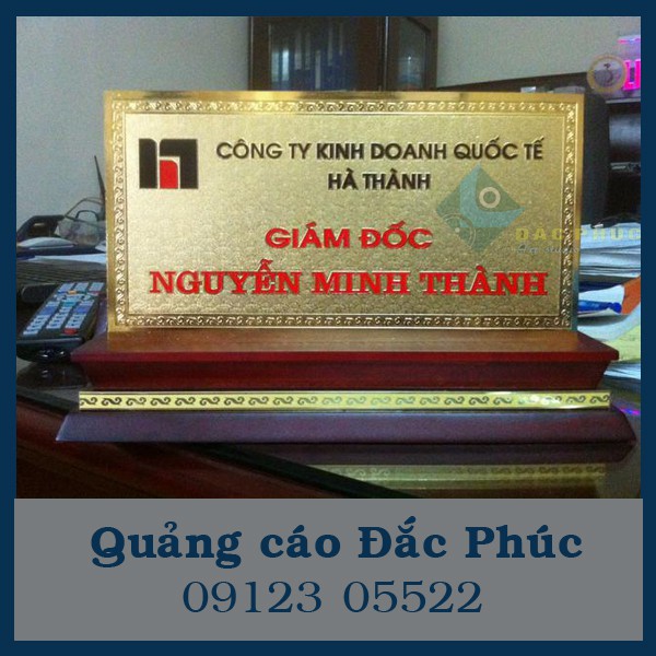 Biển Chức Danh Mạ Vàng