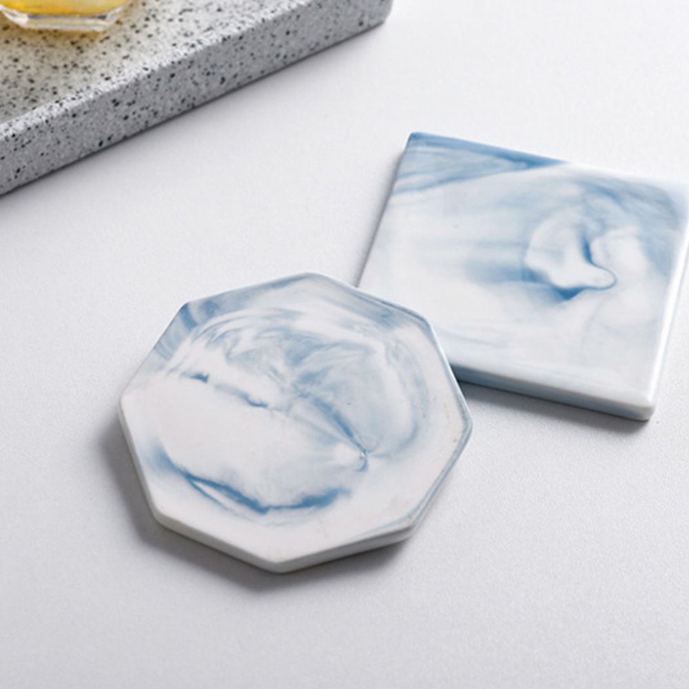 Miếng Lót Ly Uống Trà Cách Nhiệt Chống Trượt Họa Tiết Đá Cẩm Thạch Sáng Tạo