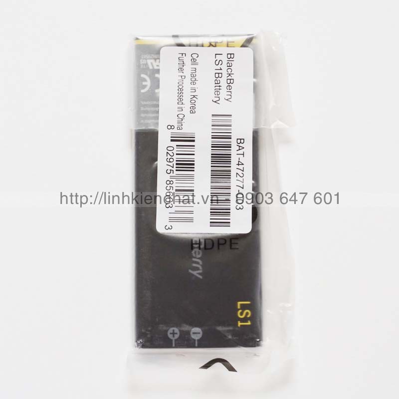 Pin Blackberry Z10 Made in Korea LS1 1800mAh Zin - Hàng nhập Khẩu