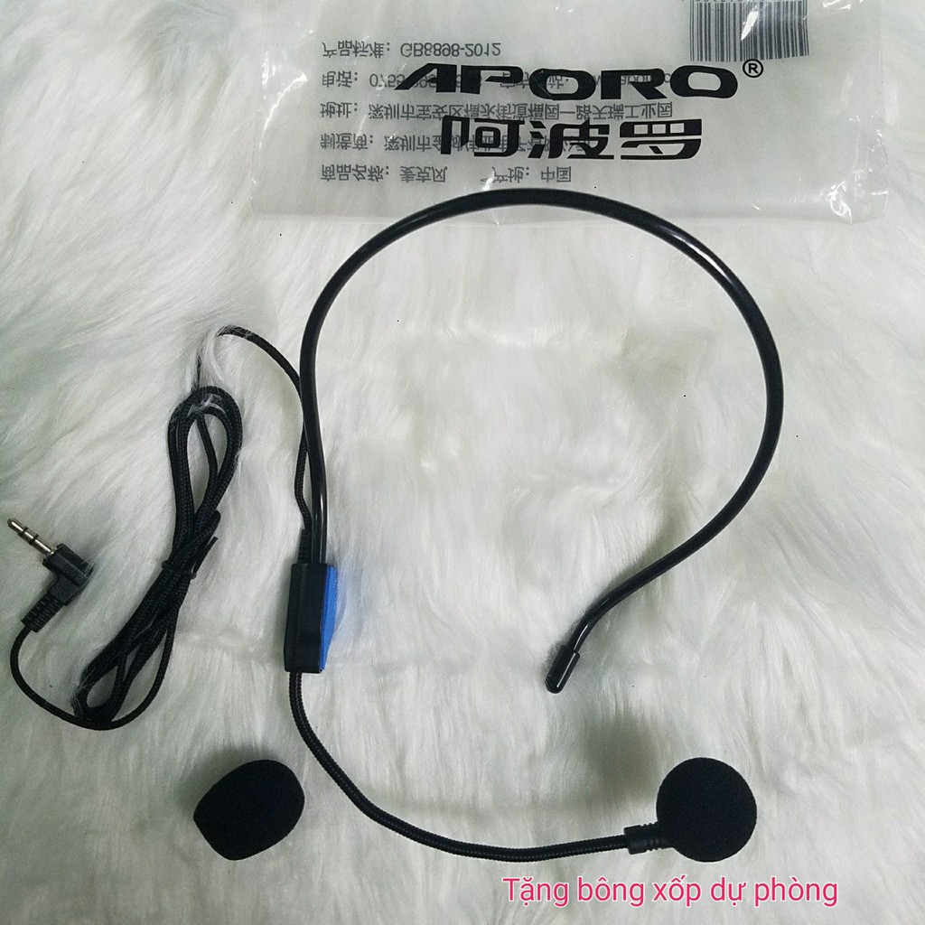 Mic trợ giảng có dây chính hãng Aporo cao cấp, micro trợ giảng có dây cho giáo viên, micro cho Unizone, Takstar, Shidu | BigBuy360 - bigbuy360.vn