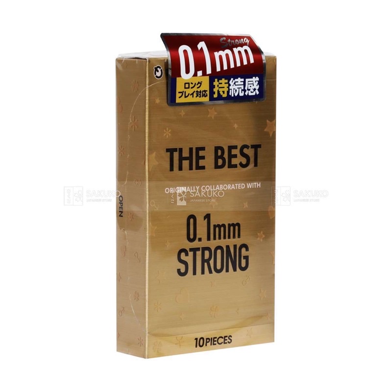 Bao cao su The Best Strong (10 chiếc)-[SAKUKO-Hàng Nhật Nội Địa]