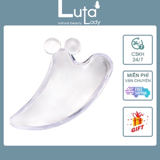 Miếng Guasha massage mặt cao cấp fullbox, miếng guasha trong suốt, GSN-01*