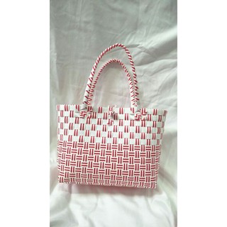 Túi đan thủ công hiện đại size lớn 25cm