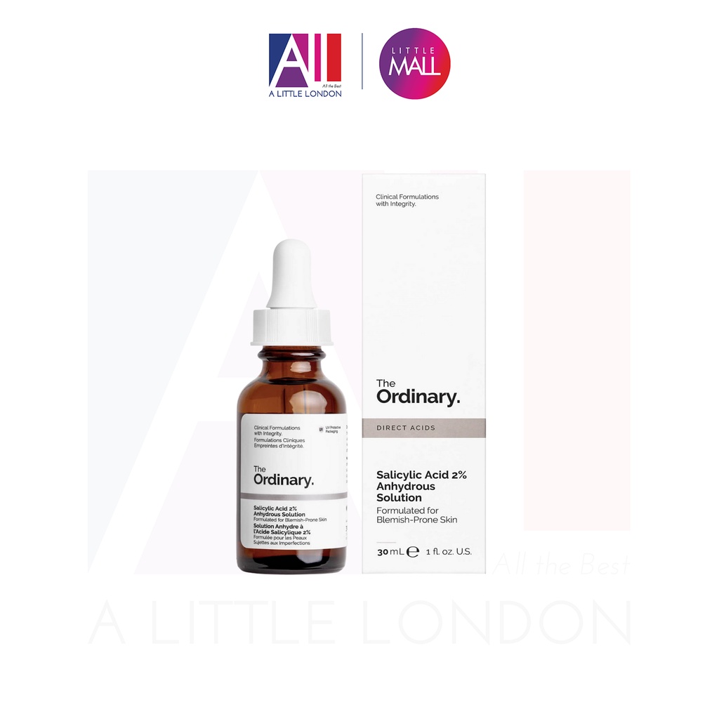 [TOP 1 SHOPEE] Tẩy tế bào chết 2% BHA The Ordinary Salicylic Acid 2% Anhydrous Solution 30ml (Bill Anh)