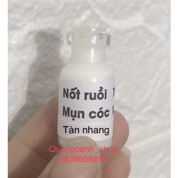 Tẩy Xoá nốt ruồi , tàn nhang,mụn cóc,mụn thịt, mụn cơm  HandMade(lọ trắng)