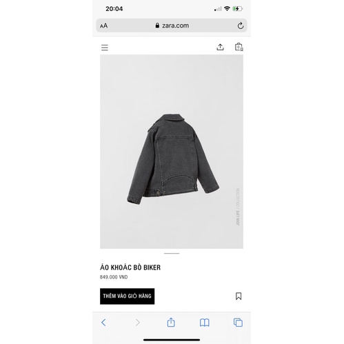 Áo Khoác Biker Bé Trai Lót Nỉ Dày Dặn Đen Bạc ZR