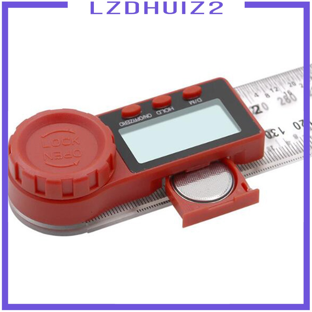 Thước Đo Góc Kỹ Thuật Số 2 Trong 1 Bằng Thép Không Gỉ Les Fleurs