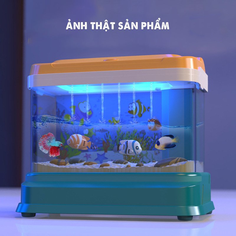 Bể cá đồ chơi cao cấp có cá đồ chơi để bé câu cá, đồ chơi câu cá có âm nhạc và đèn sáng-Beekids
