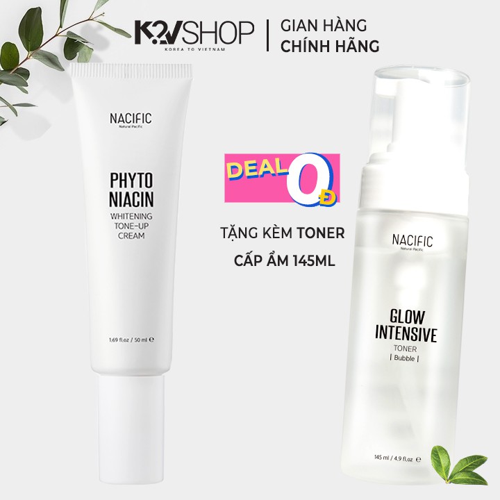 [GIÁ HỦY DIỆT] Kem dưỡng trắng nâng tông NACIFIC Phyto Niacin Whitening Tone-up Cream 50ml