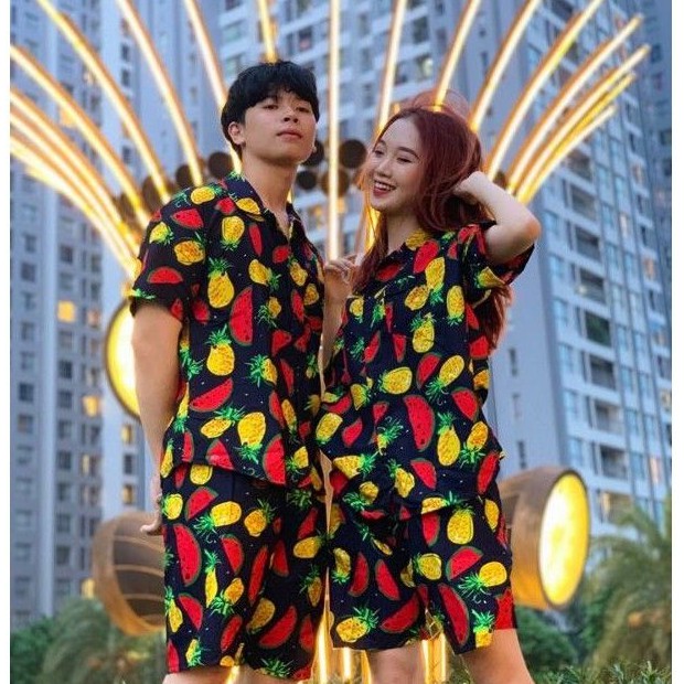 40. QATC5. Đồng phục đi biển, gia đình trái cây đủ size. Bộ đồ hoa quả đi biển (NamyShop39)