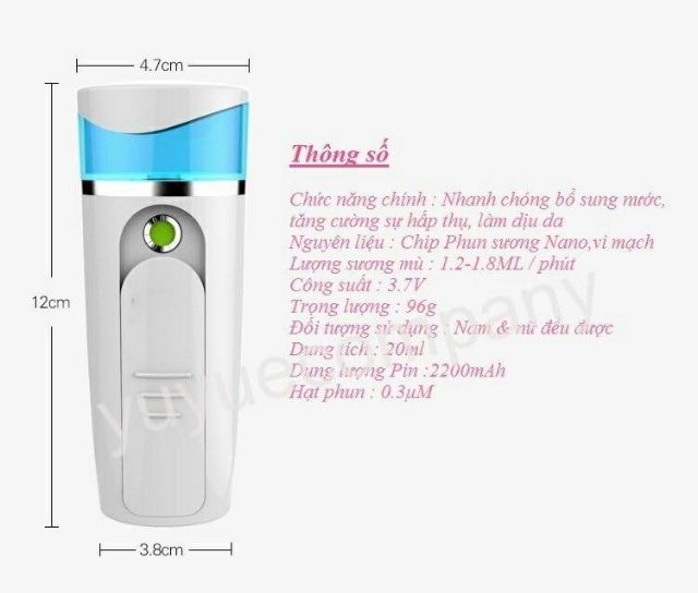 Máy phun sương kiêm sạc dự phòng giá sỉ tại tphcm