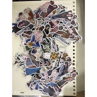 Set 14 sticker cô gái