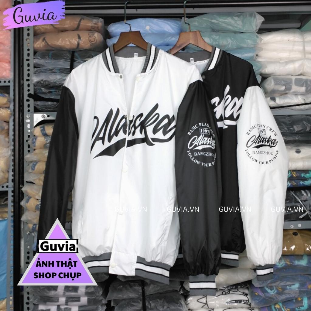 Áo Khoác Dù Nam Nữ 2 Lớp GUVIA Unisex Mặc Cặp Form Rộng, Áo Khoác Gió Bomber Chống Nắng Ulzzang