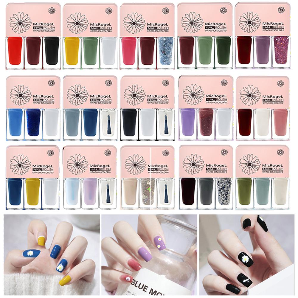 OCEANMAP Sơn Móng Ba Màu Sắc Khô Nhanh Lâu Trôi Không Phai