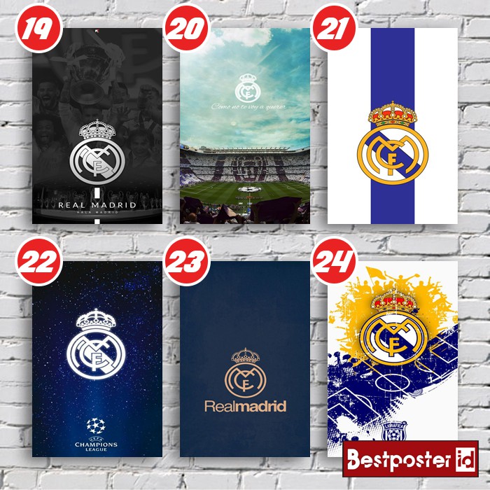 Poster Treo Tường Hình Cầu Thủ Bóng Đá Real Madrid022