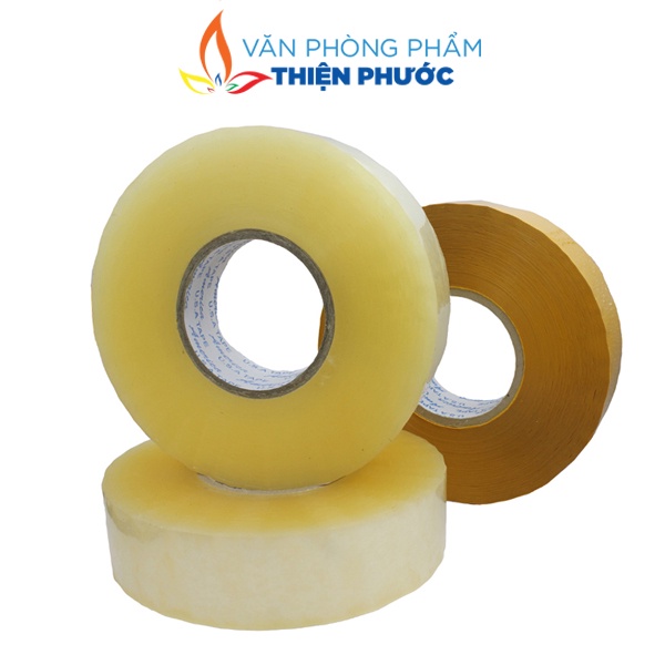 Băng keo trong 1KG 4.8cm dán thùng Độ dính 45 THIỆN PHƯỚC