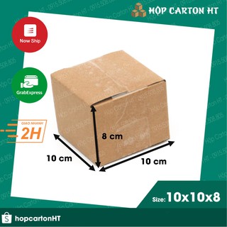 10x10x8 Hộp carton, thùng bìa giấy cod đóng gói hàng