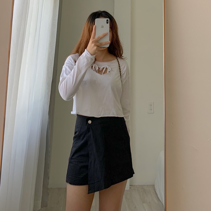 Áo croptop tim