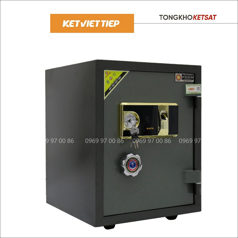 Két Sắt Vân Tay Việt Tiệp KV304-VT 2 Tầng Thiết Kế Thông Minh (Miễn Phí Giao Hàng) FREESHIP TOÀN QUỐC