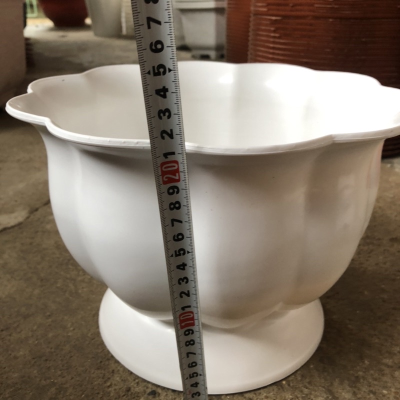Chậu nhựa để bàn hình trái bí- siêu dày kt 30x22cm