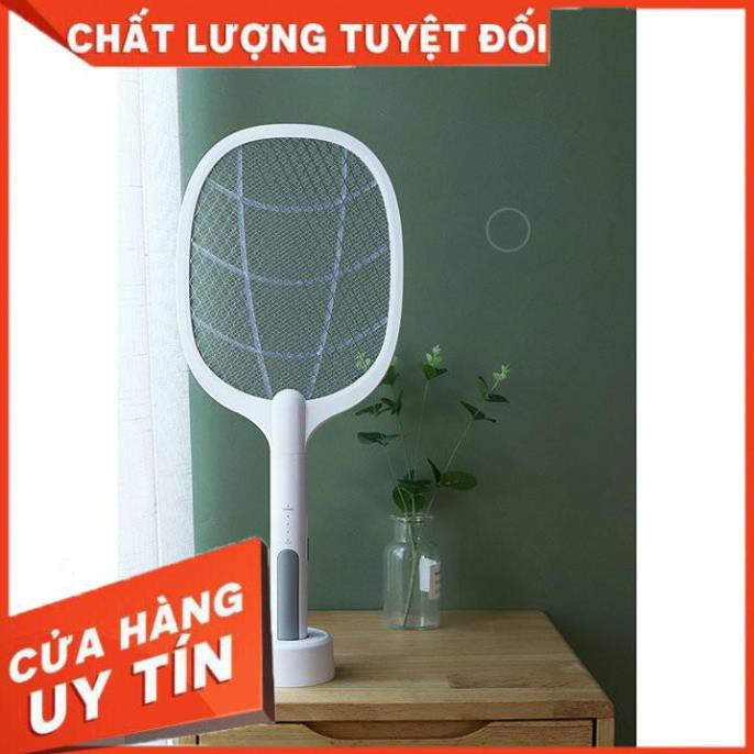 [Hàng loại 1] Vợt bắt muỗi thông minh 2in1, vợt muỗi điện tử tự động kèm đế giữ