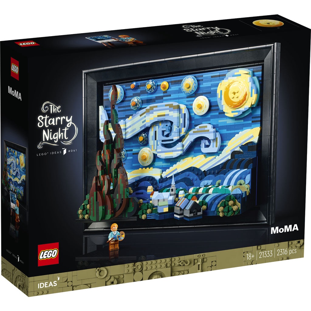 21333 LEGO LEGO® IDEAS 21333 THE STARRY NIGHT BỨC TRANH ĐÊM ĐẦY SAO CỦA Vincent van Gogh 0937BRICKS