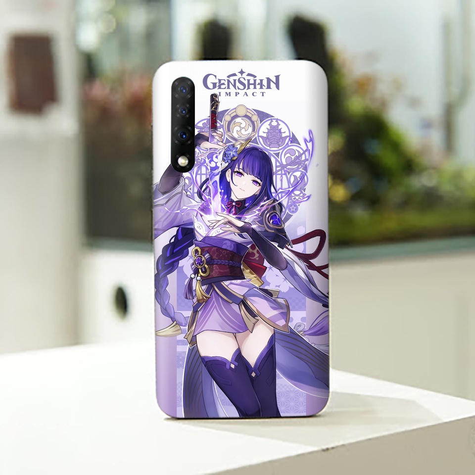 Miếng Dán Skin Điện Thoại In Hình Raiden Shogun - Genshin Impact Cho Các Dòng Máy