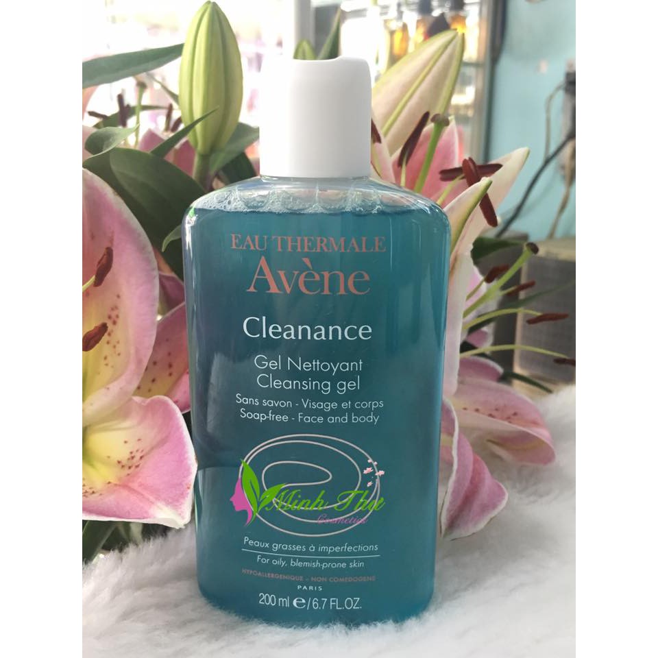 Sữa rửa mặt Avene Cleanance Cleansing Gel: Gel rửa mặt dành cho da nhờn mụn, nhạy cảm.