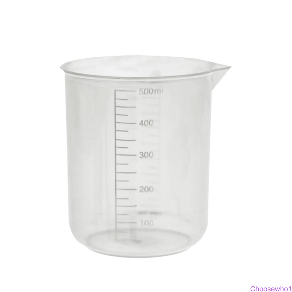 Set 5 Cốc Đo Lường Bằng Nhựa Có Vạch Đo Lường Tiện Dụng Cho Phòng Thí Nghiệm