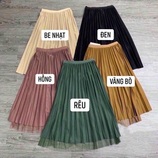 [Mã FATPBAU2 giảm 40K đơn 150K] Chân váy xoè dập ly mặc được 2 mặt - HÀNG LOẠI 1
