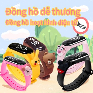 Đồng hồ đeo tay điện tử chống thấm nước họa tiết hoạt hình ZGO Disney