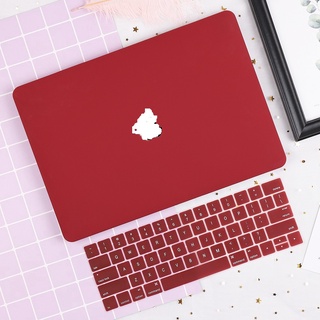 Combo Case ,Ốp + Phủ Phím Mácbook Đỏ Booc Đô (Tặng Kèm Nút Chống Bụi + Chống gãy đầu dây sạc )
