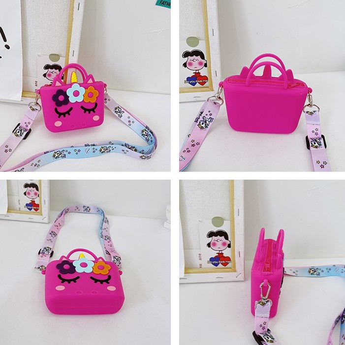 Túi xách đeo vai hình vuông nhỏ gọn xinh xắn dành cho bé gái