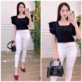 Áo croptop tay cánh tiên