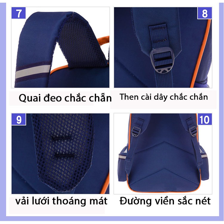 Cặp Học Sinh nam nữ Chống Gù Chống Thấm nước Siêu Nhẹ, phong cách balo Nam Nữ thời trang Cao Cấp đi học đựng được laptop