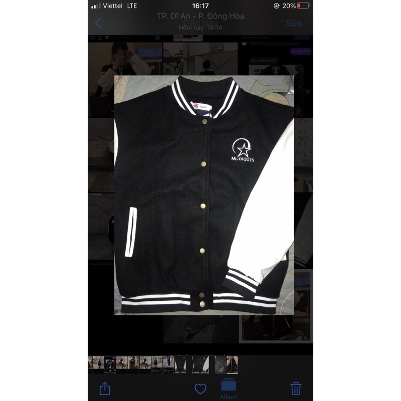 [CÓ ẢNH THẬT] ÁO BOMBER- ÁO BÓNG CHÀY TAY DA CHẤT DẠ ÉP SHOP JUM.CLOSET | BigBuy360 - bigbuy360.vn