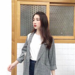 Áo Blazer kẻ