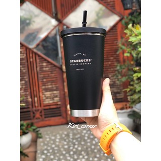 🐾Ly giữ nhiệt STARBUCKS Double-Wall Core Black🐾