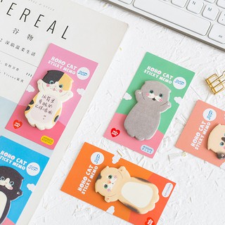 (GN005) Giấy note hình con mèo nhiễu mẫu