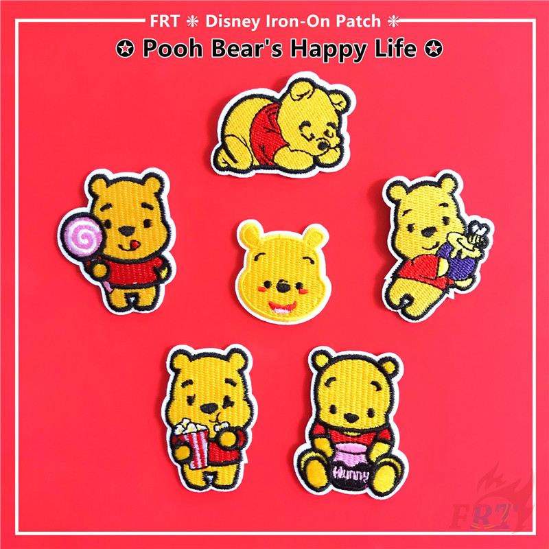 1 Miếng Vá Quần Áo Hình Gấu Pooh Dễ Thương