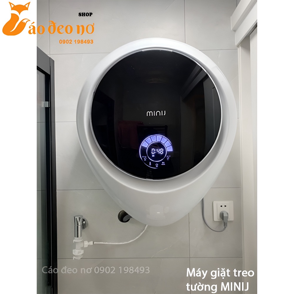MÁY GIẶT TREO TƯỜNG MINIJ Có chế độ khử khuẩn- CHÍNH HÃNG XIAOMI Cáo đeo nơ