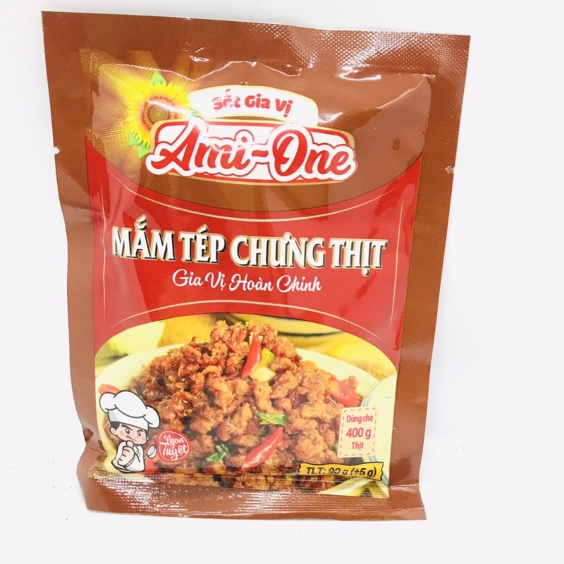 Sốt Gia Vị Mắm Tép Chưng Thịt Ami - One 90g dùng cho 400g thịt