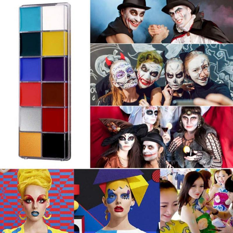 (Hàng Mới Về) Bảng 12 Màu Sơn Dầu Trang Điểm Nghệ Thuật Cơ Thể | BigBuy360 - bigbuy360.vn