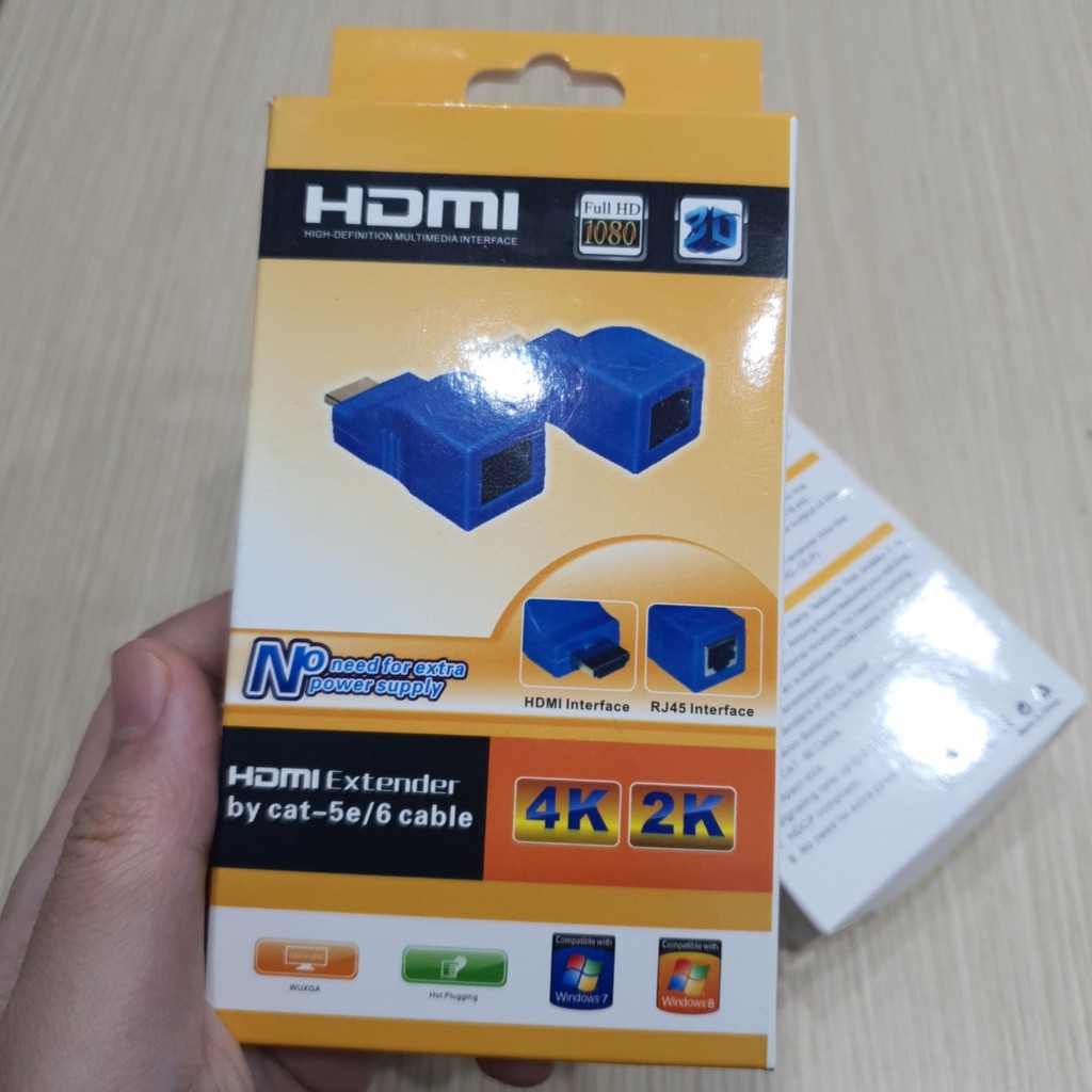 Bộ HDMI to lan 30m. HDMI kéo dài 30m