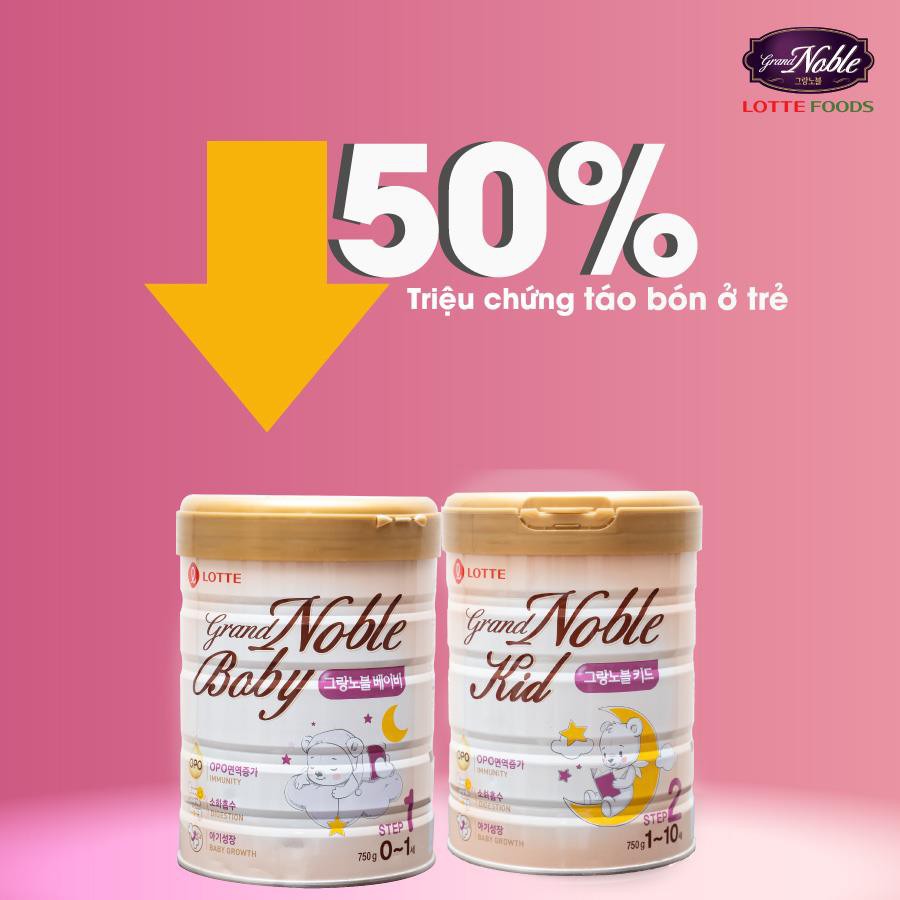 Sữa Bột Cho Trẻ 1-10 tuổi Grand Noble Hàn Quốc Số 2 Hộp 750g