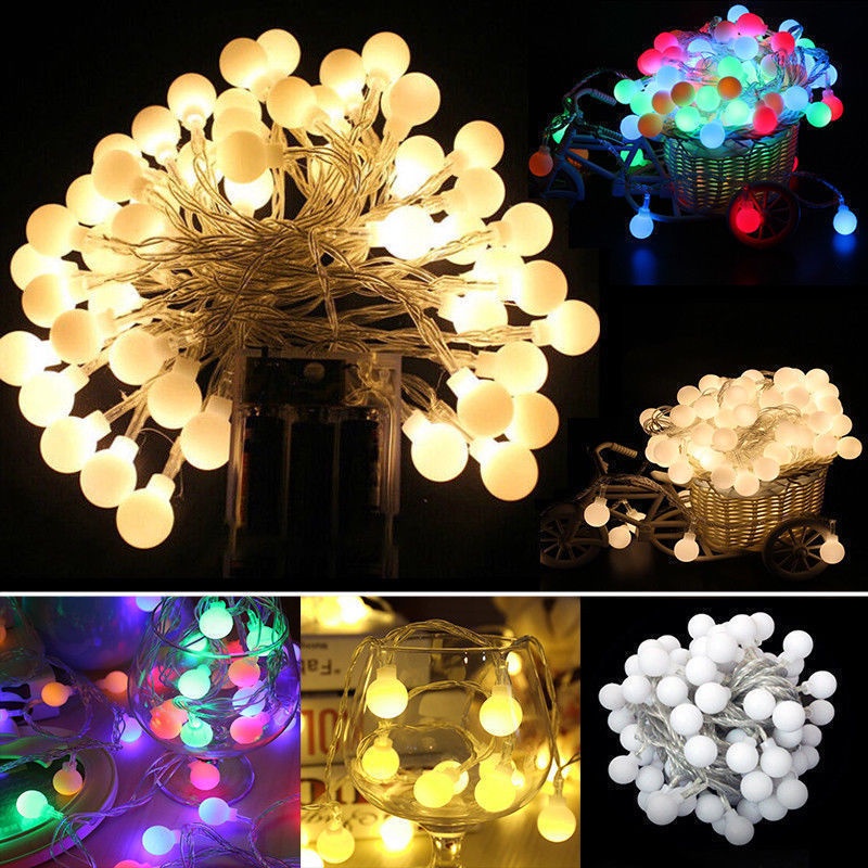 Dây Đèn Led 2M 3M 6M Trong Suốt Hình Quả Cầu Trong Suốt Độc Đáo