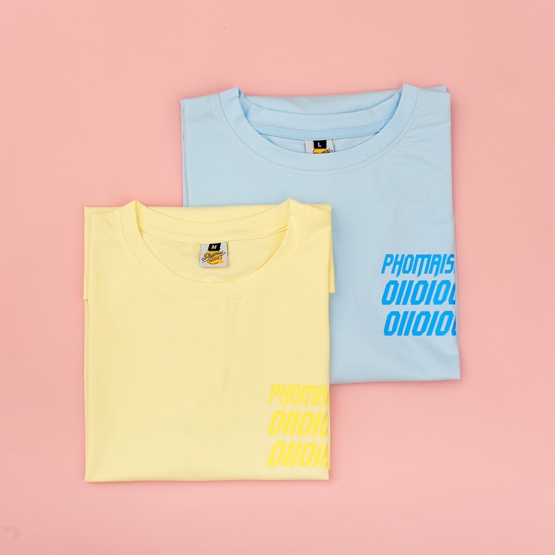 BINARY CODE Tee / Vàng mơ - Phomaisayshi Áo cotton 100% 4 chiều